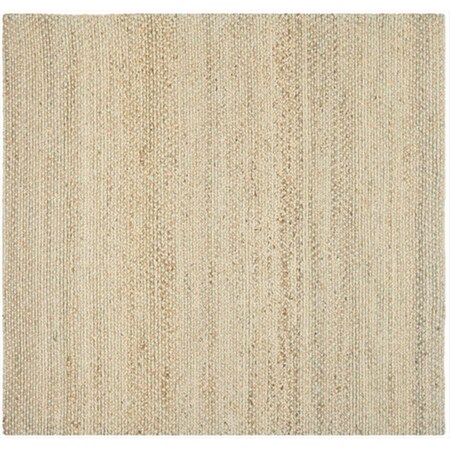 Safavieh 6 x 6 ft. Square Casual Natural and Green Natural Fiber Rug NF453A-6SQ